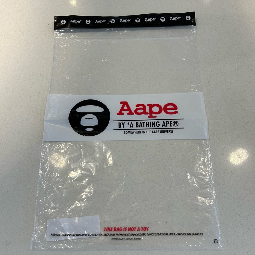 AAPE Zip Top Plastic Bag